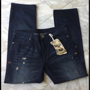 ANTIK Denim Blue Jeans men pants size 38 New tags